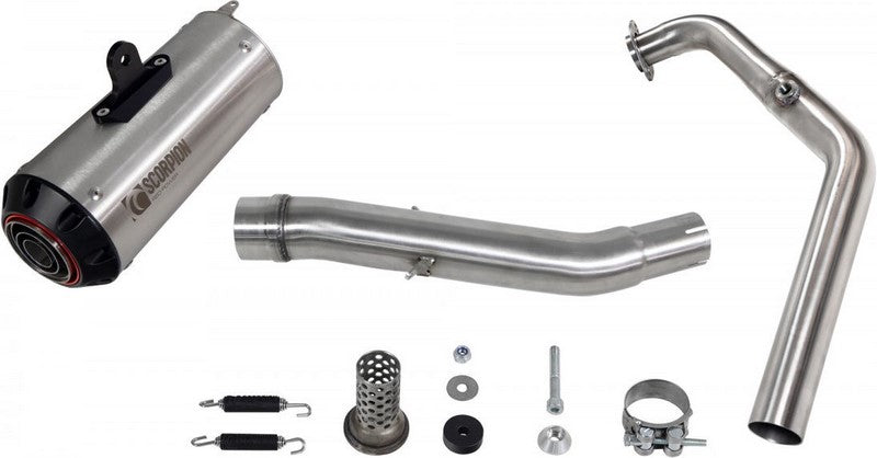 Scorpion Mufflers Red Power Full System Brushed Stainless Steel Sleeve (NON EU HOMOLOGATED) | PYA115SYSSEO