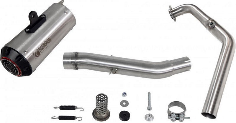 Scorpion Mufflers Red Power Full System Brushed Stainless Steel Sleeve | PYA118SYSSEO