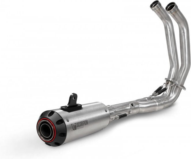 Scorpion Mufflers Red Power Full System Brushed Stainless Steel Sleeve | PYA120SYSSEO