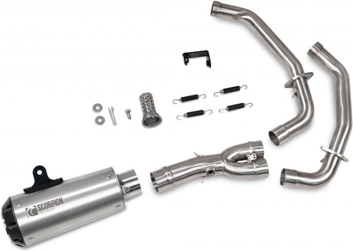 Scorpion Mufflers Red Power Full System Brushed Stainless Steel Sleeve | PYA124SYSSEO