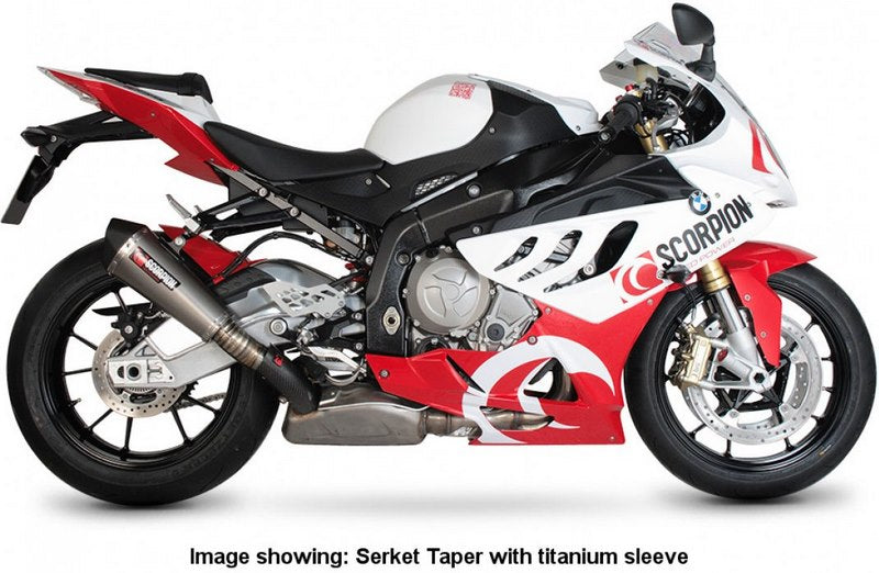 Scorpion Mufflers Serket Taper Slip-on Brushed Stainless Steel Sleeve | RBM64SEO