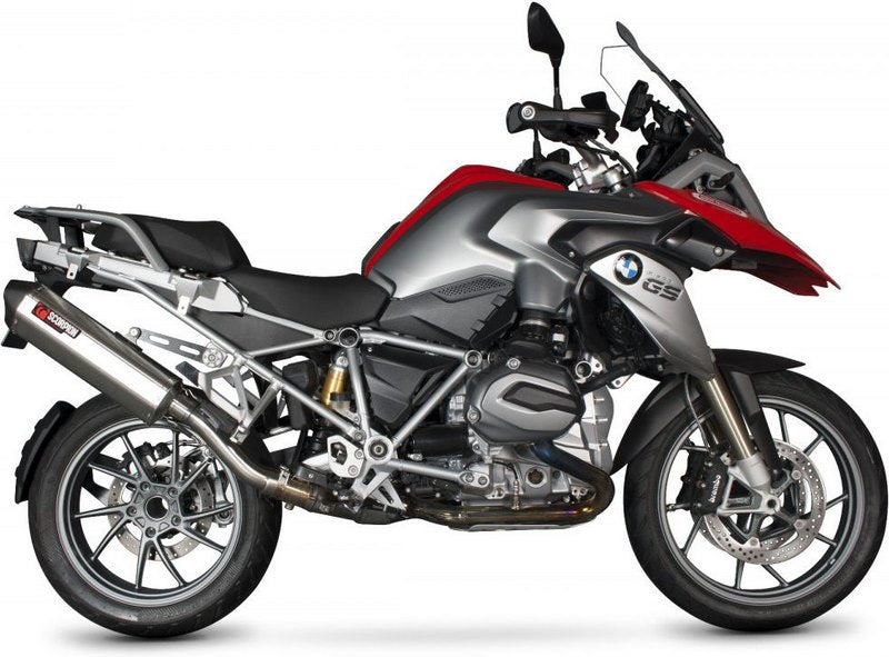 Scorpion Mufflers Serket Parallel Slip-on Brushed Stainless Steel Sleeve (Does NOT fit with Panniers.) | RBM69SEO