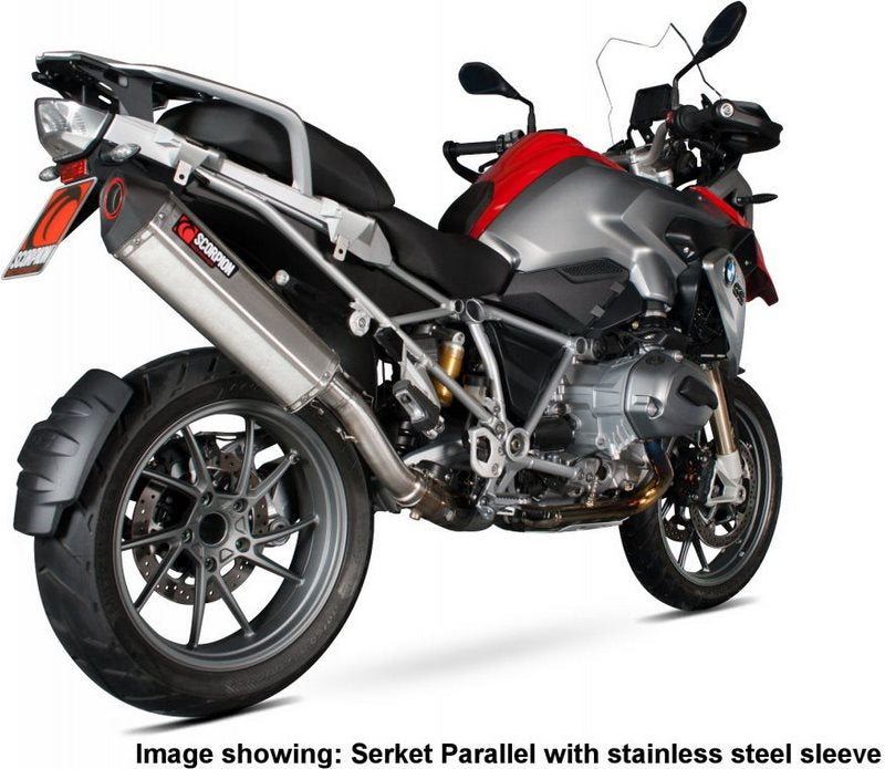 Scorpion Mufflers Serket Parallel Slip-on Titanium Sleeve (Does NOT fit with Panniers.) | RBM69TEO