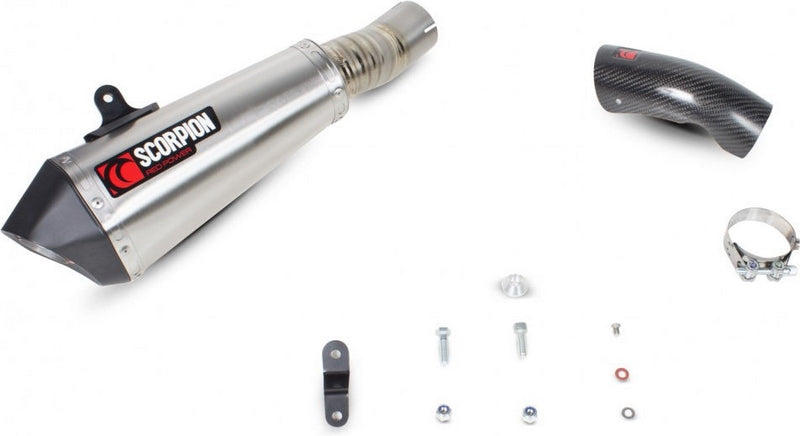 Scorpion Mufflers Serket Taper Slip-on Brushed Stainless Steel Sleeve | RBM72SEO