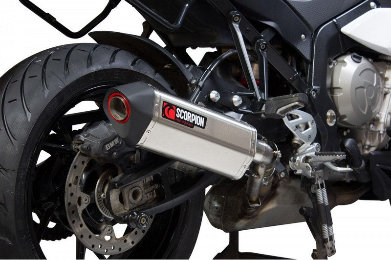 Scorpion Mufflers Serket Parallel Slip-on Brushed Stainless Steel Sleeve | RBM75SEO