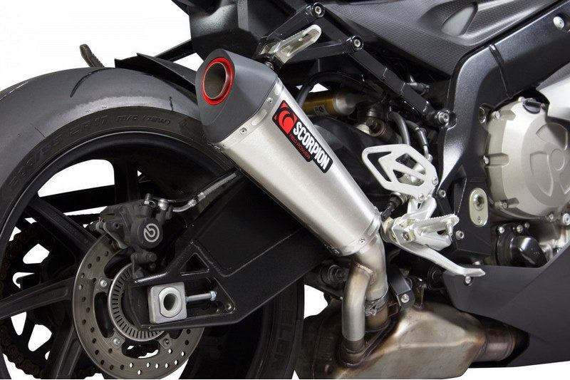 Scorpion Mufflers Serket Taper Slip-on Brushed Stainless Steel Sleeve | RBM77SEO