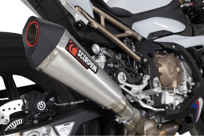 Scorpion Mufflers Serket Taper Slip-on, Brushed Stainless Steel Sleeve (NON EU HOMOLOGATED) | RBM80SEO