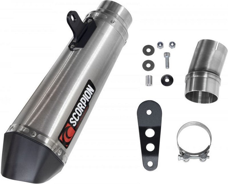 Scorpion Mufflers Serket Taper Slip-on, Brushed Stainless Steel Sleeve (NON EU HOMOLOGATED) | RBM80SEO