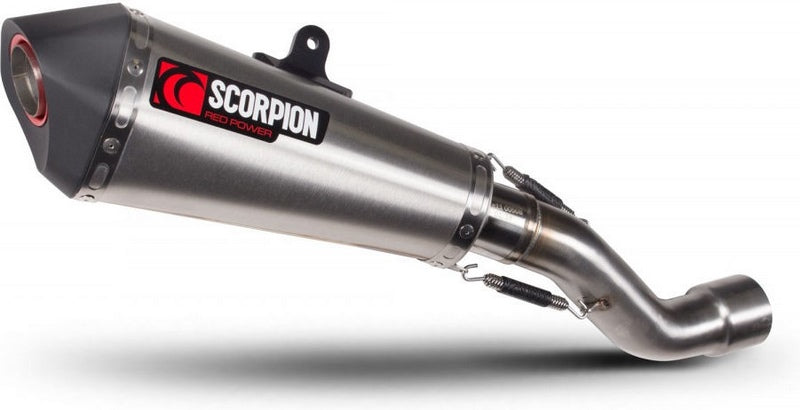 Scorpion Mufflers Serket Taper Slip-on. Removes Factory Catalyst. Brushed Stainless Steel Sleeve | RDI66SEO
