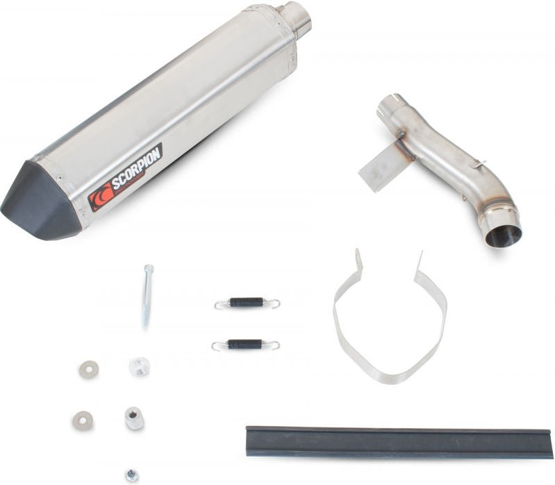 Scorpion Mufflers Serket Parallel Slip-on Brushed Stainless Steel Sleeve | RHA100SEO