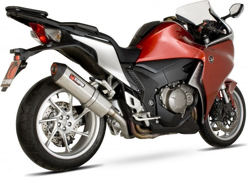 Scorpion Mufflers Serket Parallel Slip-on Brushed Stainless Steel Sleeve (fits to models with no panniers) | RHA104SEO