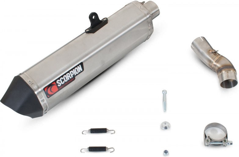 Scorpion Mufflers Serket Parallel Slip-on Brushed Stainless Steel Sleeve | RHA106SEO