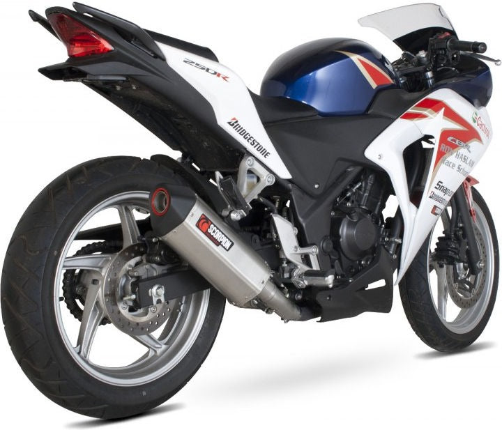 Scorpion Mufflers Serket Parallel Slip-on Brushed Stainless Steel Sleeve | RHA152SEO