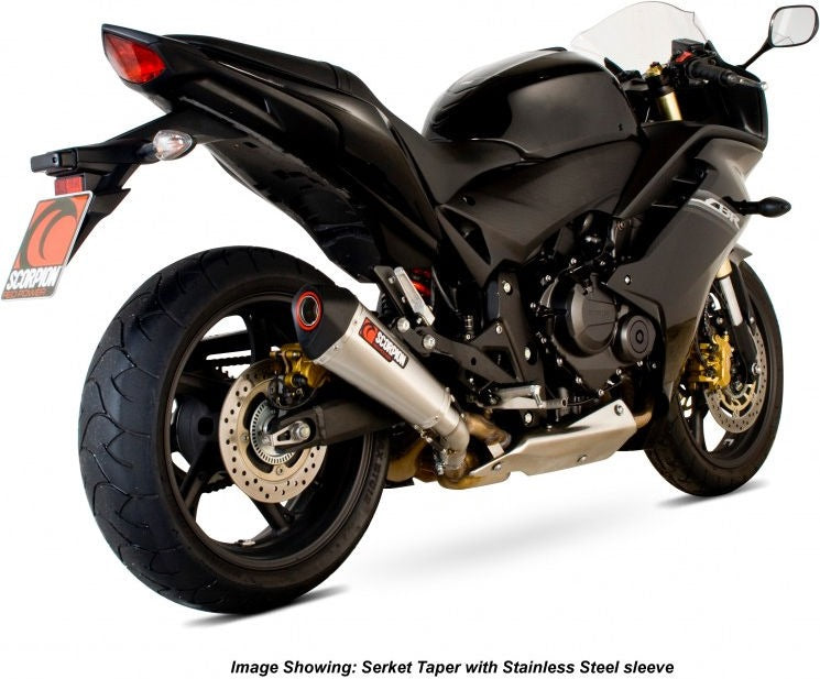 Scorpion Mufflers Serket Taper Slip-on Titanium Sleeve | RHA153TEO