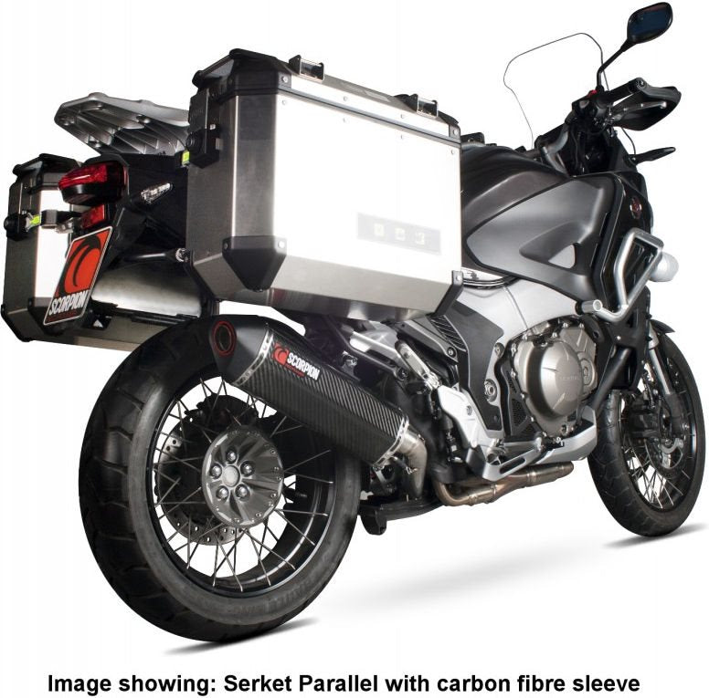 Scorpion Mufflers Serket Parallel Slip-on Brushed Stainless Steel Sleeve | RHA156SEO