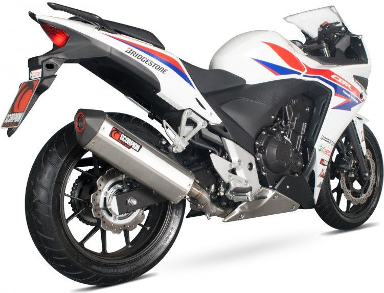 Scorpion Mufflers Serket Parallel Slip-on Brushed Stainless Steel Sleeve | RHA157SEO