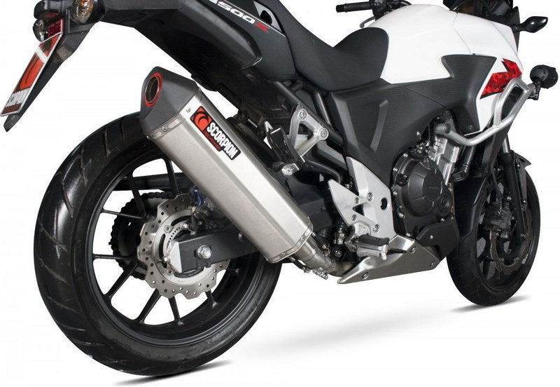 Scorpion Mufflers Serket Parallel Slip-on Brushed Stainless Steel Sleeve | RHA160SEO
