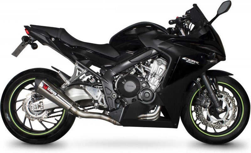 Scorpion Mufflers Serket Taper Full System Brushed Stainless Steel Sleeve | RHA165SYSSEO