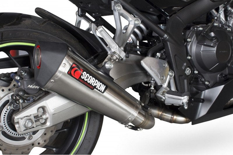 Scorpion Mufflers Serket Taper Full System Brushed Stainless Steel Sleeve | RHA165SYSSEO