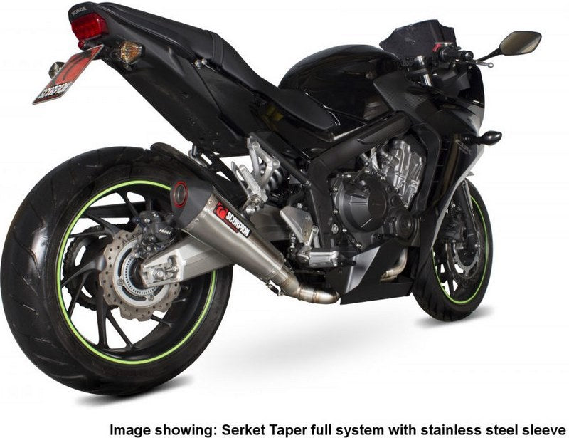 Scorpion Mufflers Serket Taper Full System Titanium Sleeve | RHA165SYSTEO