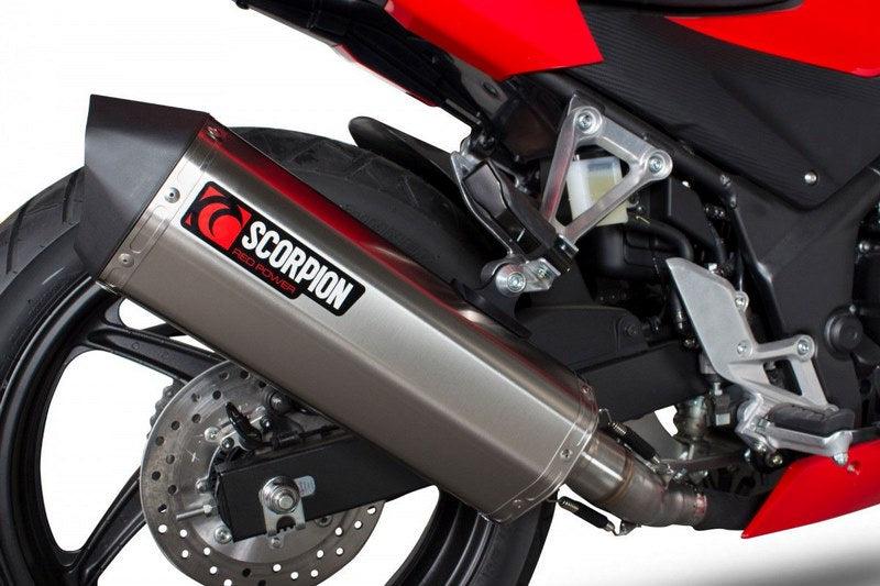 Scorpion Mufflers Serket Parallel Slip-on Brushed Stainless Steel Sleeve | RHA166SEO