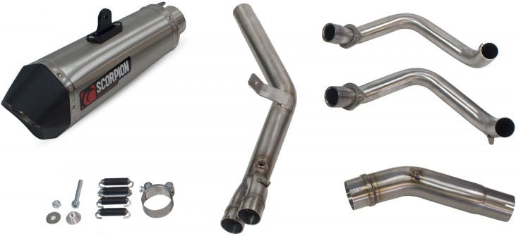 Scorpion Mufflers Serket Taper Full System Brushed Stainless Steel Sleeve | RHA177SYSSEO