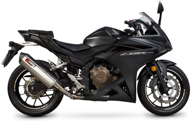 Scorpion Mufflers Serket Parallel Slip-on Brushed Stainless Steel Sleeve | RHA179SEO
