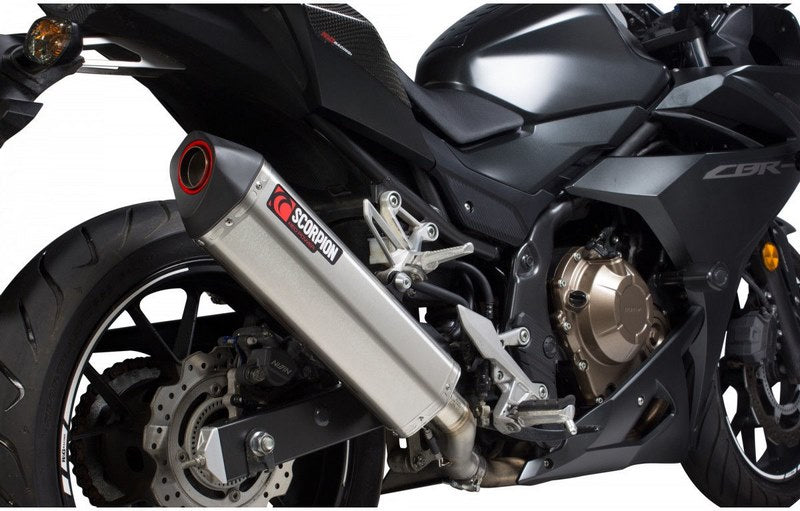 Scorpion Mufflers Serket Parallel Slip-on Brushed Stainless Steel Sleeve | RHA179SEO