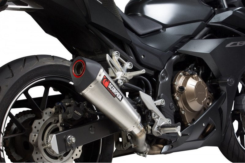 Scorpion Mufflers Serket Taper Slip-on Brushed Stainless Steel Sleeve | RHA180SEO