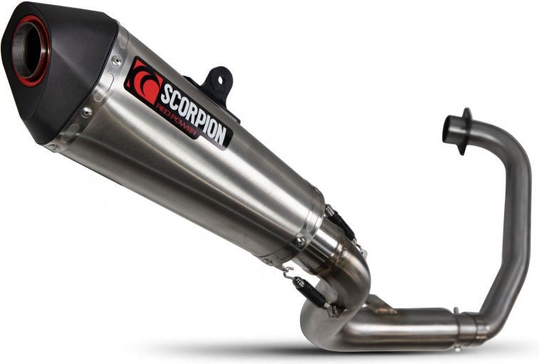 Scorpion Mufflers Serket Taper Full System Brushed Stainless Steel Sleeve (NON EU HOMOLOGATED) | RHA182SYSSEO