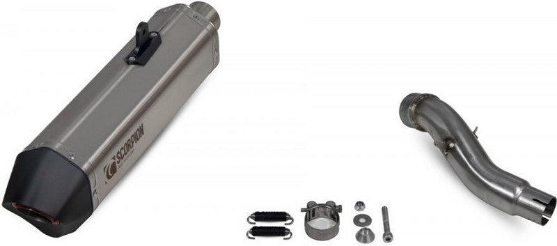 Scorpion Mufflers Serket Parallel Slip-on Brushed Stainless Steel Sleeve (NON EU HOMOLOGATED) | RHA185SEO