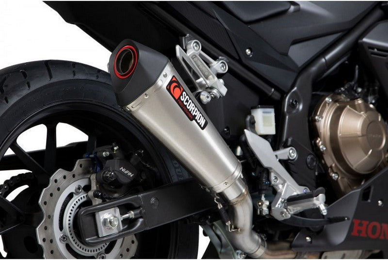 Scorpion Mufflers Serket Taper Slip-on Brushed Stainless Steel Sleeve | RHA186SEO