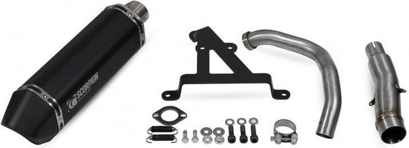 Scorpion Mufflers Serket Parallel Full System Black Ceramic Coated Sleeve | RHA188SYSBCER