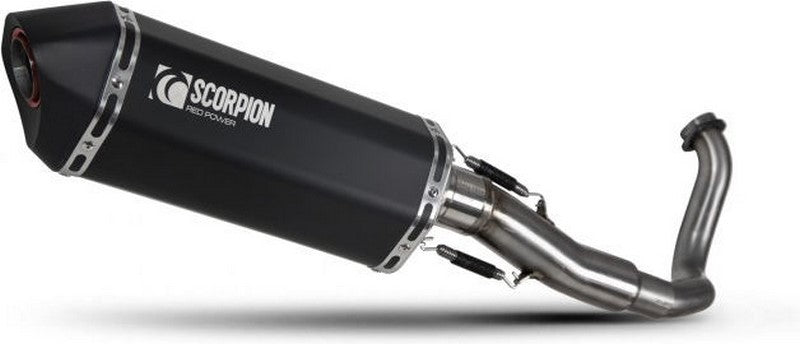 Scorpion Mufflers Serket Parallel Full System Black Ceramic Coated Sleeve | RHA188SYSBCER