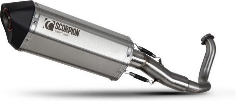 Scorpion Mufflers Serket Parallel Full System Brushed Stainless Steel Sleeve | RHA188SYSSEO
