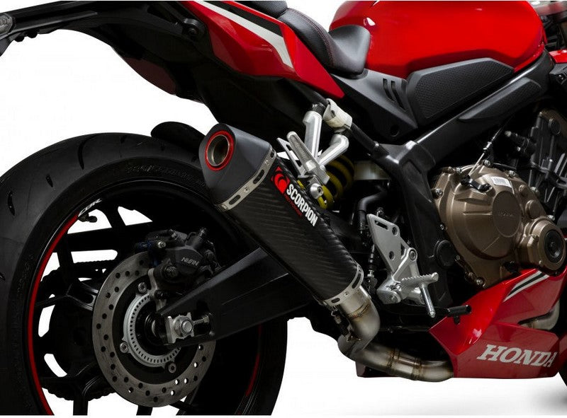 Scorpion Mufflers Serket Taper Full System Carbon Fibre Sleeve | RHA190SYSCEO