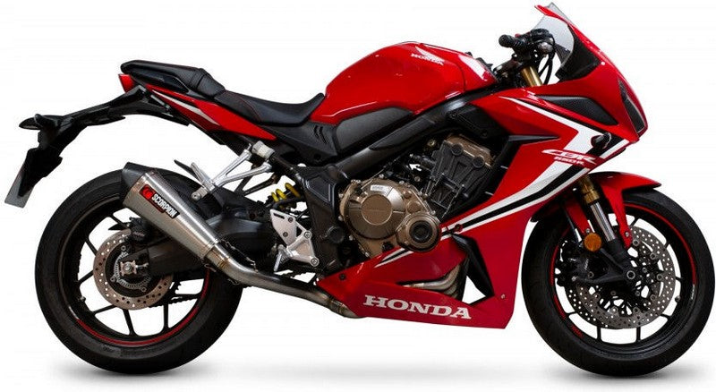 Scorpion Mufflers Serket Taper Full System Brushed Stainless Steel Sleeve (NON EU HOMOLOGATED) | RHA190SYSSEO