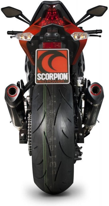 Scorpion Mufflers Serket Taper Slip-on (Pair) Carbon Fibre Sleeve | RKA106CEO