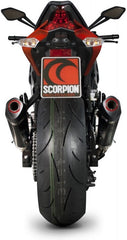 Scorpion Mufflers Serket Taper Slip-on (Pair) Carbon Fibre Sleeve | RKA106CEO