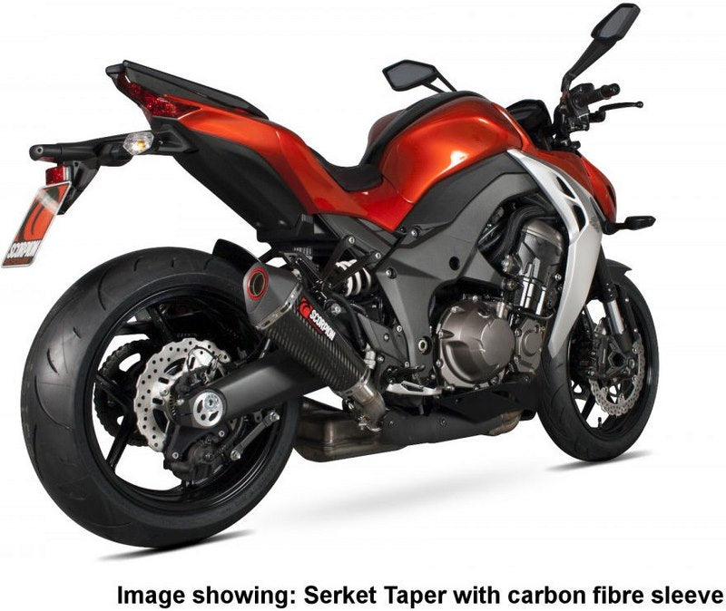 Scorpion Mufflers Serket Taper Slip-on (Pair) Brushed Stainless Steel Sleeve | RKA106SEO