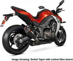 Scorpion Mufflers Serket Taper Slip-on (Pair) Brushed Stainless Steel Sleeve | RKA106SEO