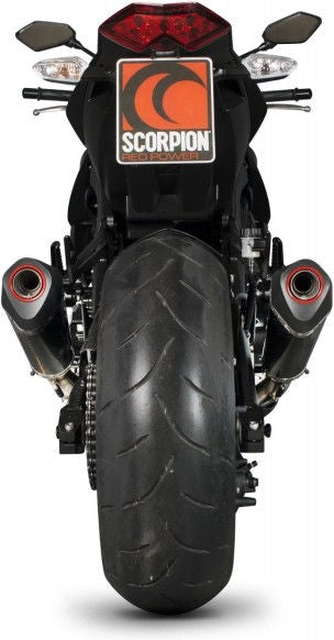 Scorpion Mufflers Serket Taper Slip-on (Pair) Carbon Fibre Sleeve | RKA107CEO