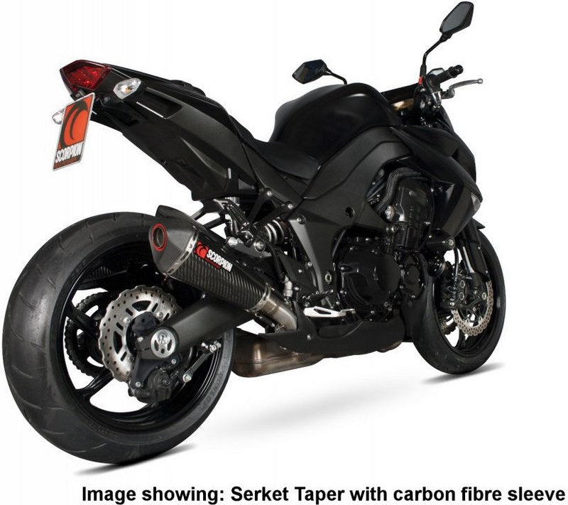Scorpion Mufflers Serket Taper Slip-on (Pair) Brushed Stainless Steel Sleeve | RKA107SEO
