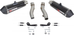 Scorpion Mufflers Serket Taper Slip-on (Pair) Carbon Fibre Sleeve | RKA108CEO