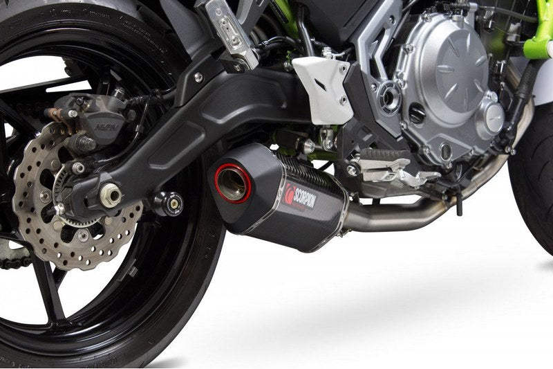Scorpion Mufflers Serket Parallel Full System Carbon Fibre Sleeve | RKA117SYSCEO