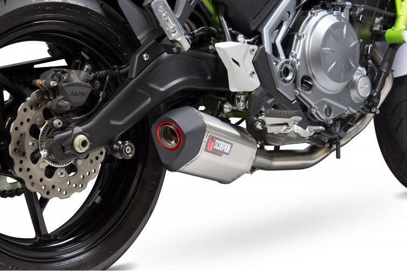 Scorpion Mufflers Serket Parallel Full System Brushed Stainless Steel Sleeve | RKA117SYSSEO