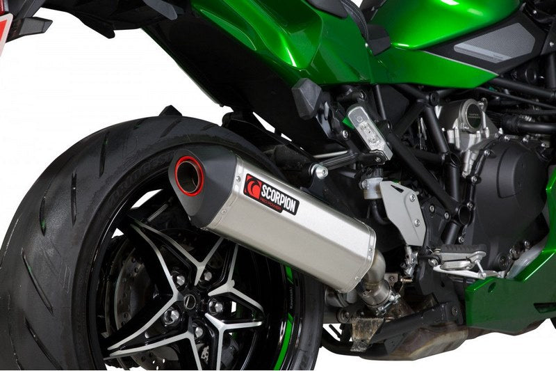 Scorpion Mufflers Serket Parallel Slip-on Brushed Stainless Steel Sleeve | RKA122SEO