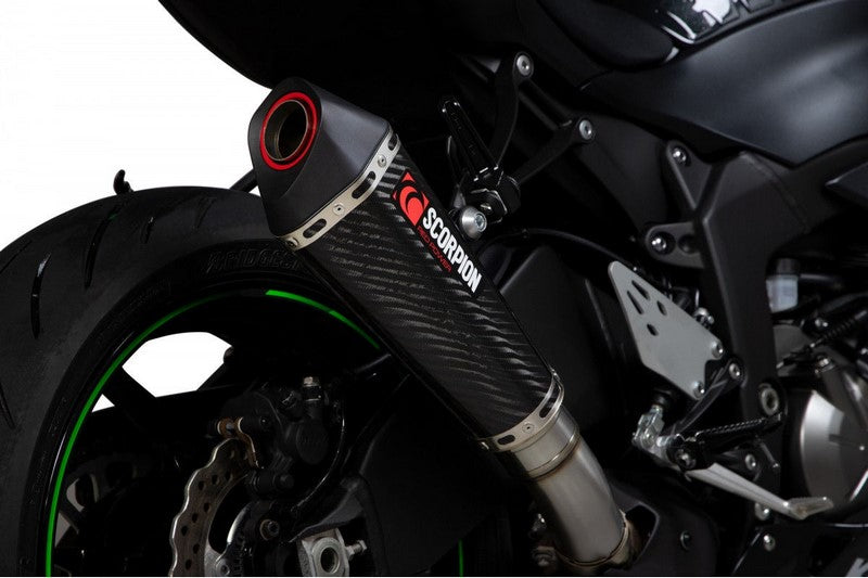 Scorpion Mufflers Serket Taper Slip-on Carbon Fibre Sleeve (NON EU HOMOLOGATED) | RKA129CEO