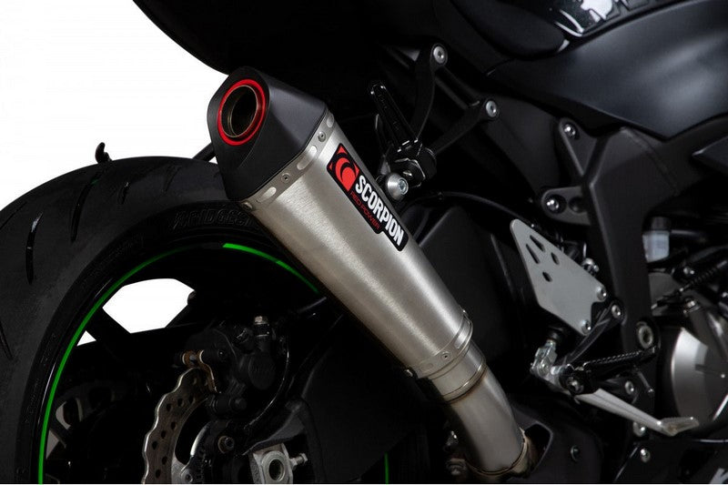 Scorpion Mufflers Serket Taper Slip-on Brushed Stainless Steel Sleeve (NON EU HOMOLOGATED) | RKA129SEO