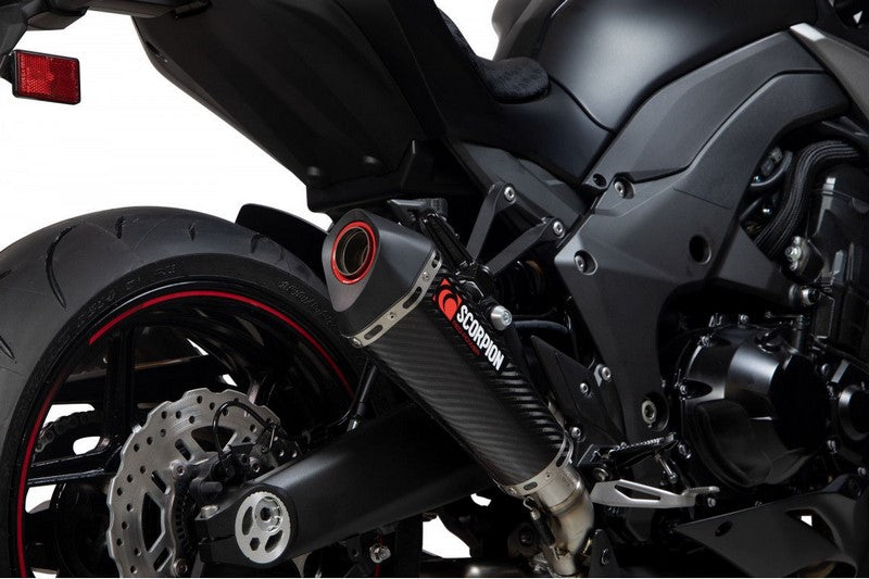 Scorpion Mufflers Serket Taper Slip-on (Pair) Carbon Fibre Sleeve (NON EU HOMOLOGATED) | RKA131CEO